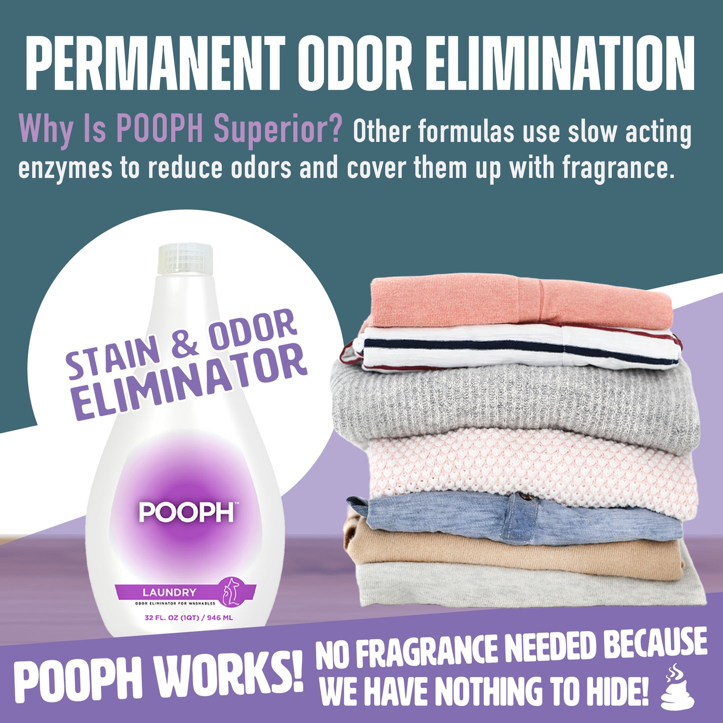 Pet Odor Eliminator Laundry Additive 32oz